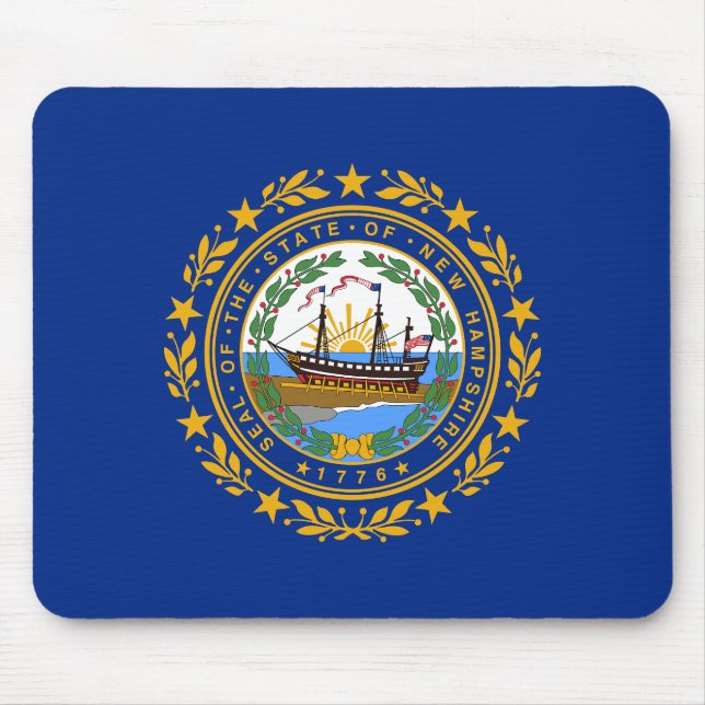 Neue Flagge des Staates Hampshire Mousepad (Vorne)