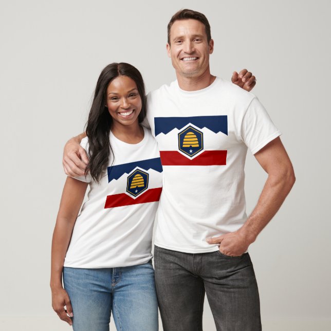 Neue Flagge des Utah-Staat T-Shirt (Unisex)