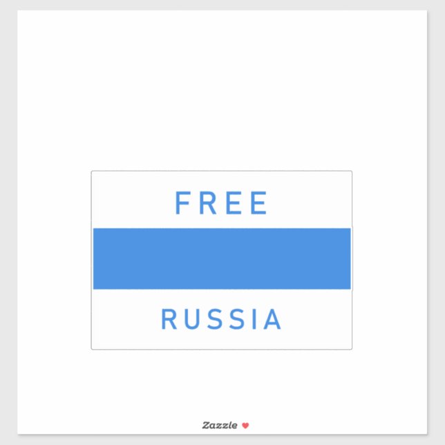 Neue Flagge für Russland Aufkleber (Blatt)
