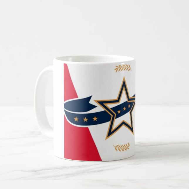 Neue Flagge von Montgomery, Alabama Kaffeetasse (Vorderseite Links)