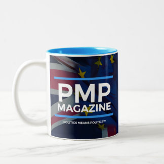 Neue Flaggen der PMP-Zeitschrift-Tassen-UK/EU Zweifarbige Tasse