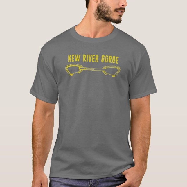 Neue Flussschlucht Klettern Schnellziehen T-Shirt (Vorderseite)