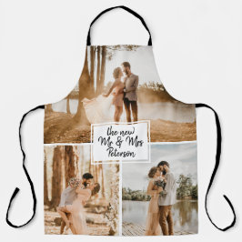 Neue Foto-Raster-Gastgeschenk Hochzeit von Mr. und Schürze