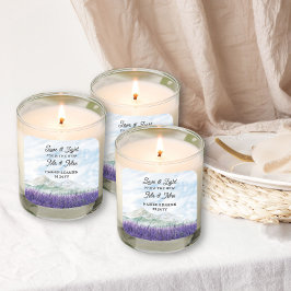 Neue Gastgeschenk Hochzeit Mountain Lavender Quadratischer Aufkleber