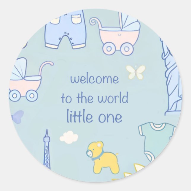 Neue geborene Aufkleber (Vorderseite)