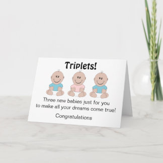 Neue Geborene Triplets nach Maß Karte