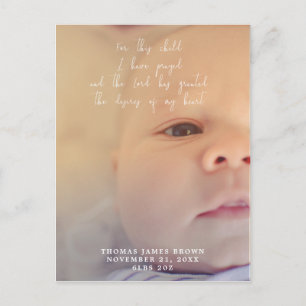 neue Geburtsankündigung Foto Postkarte