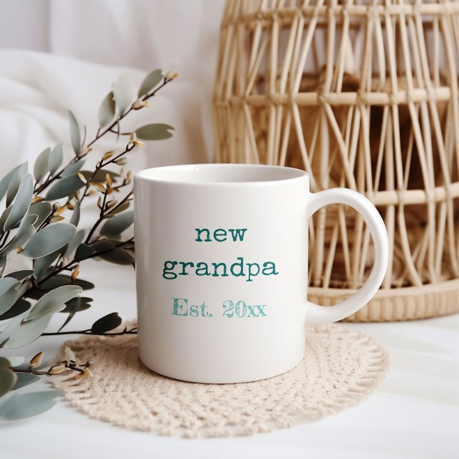 Neue Geburtsstunde der Großmutter Kaffeetasse (Grandpa baby birth announcement mug)