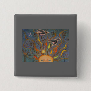 Neue Gedanken nehmen Flug Button