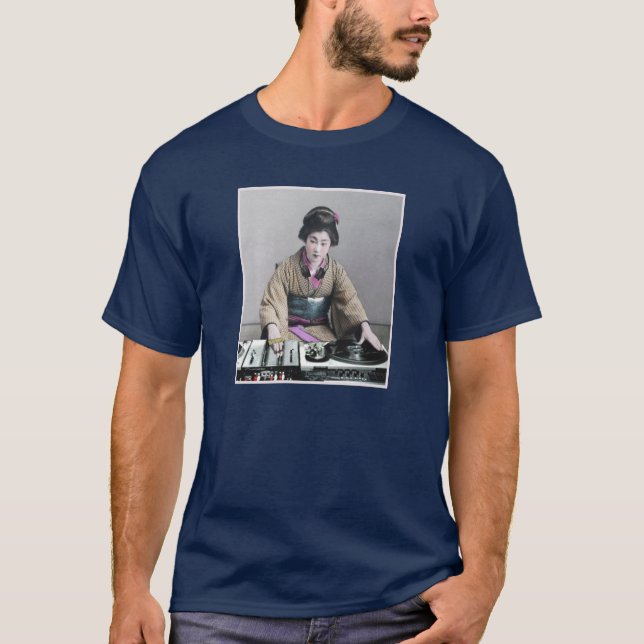 Neue Geisha DJ T-Shirt (Vorderseite)