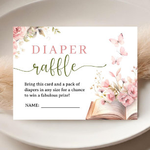 Neue Geschichte Baby Shower Mädchen Rosa Blumen Begleitkarte
