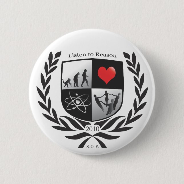 Neue Gesellschaft des Freethinkers-Knopfes Button (Vorderseite)