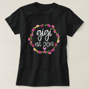 Neue Gigi Shirt-Schwangerschafts-Mitteilung 2019 T-Shirt