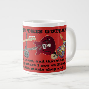 Neue Gitarrencoffee-Tasse Jumbo-Tasse