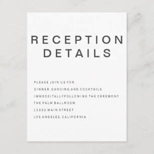 Neue Goth Minimalistisch Enclosure Card Begleitkarte