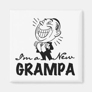 Neue Grampa T - Shirt und Geschenke lächeln Magnet