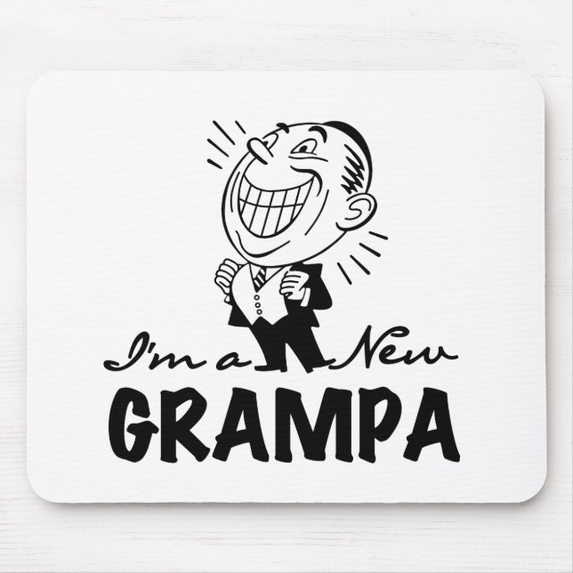 Neue Grampa T - Shirt und Geschenke lächeln Mousepad (Vorne)