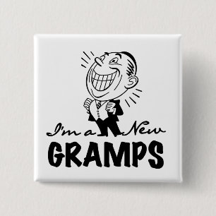 Neue Gramps T - Shirt und Geschenke lächeln Button