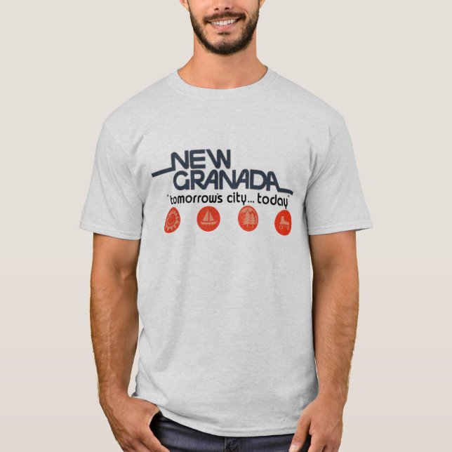 Neue Granada-Morgen-Stadt heute T-Shirt (Vorderseite)