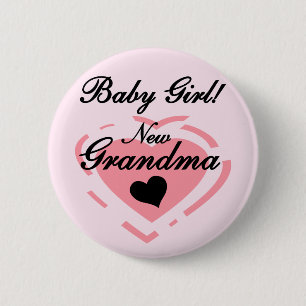 Neue Grandma Baby Girl Tshirts und Geschenke Button