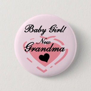 Neue Grandma Baby Girl Tshirts und Geschenke Button