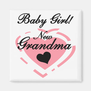 Neue Grandma Baby Girl Tshirts und Geschenke Magnet