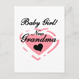 Neue Grandma Baby Girl Tshirts und Geschenke Postkarte