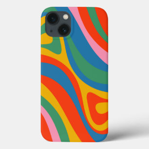 Neue Groove Colorful Retro Rainbow Trippy Abstrakt Case-Mate iPhone Hülle