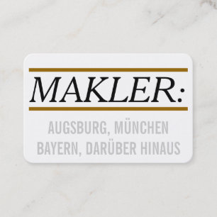 Neue Größe! Visitenkarte