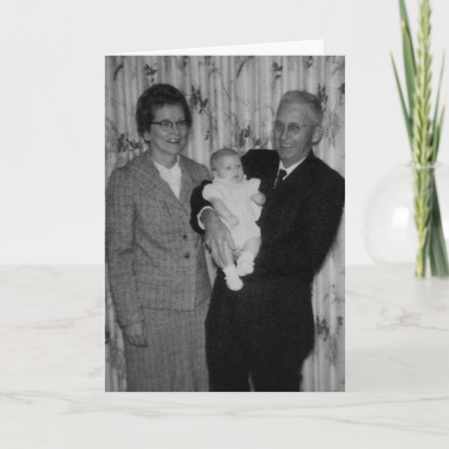 Neue Großeltern-Karte Karte (Vorderseite)