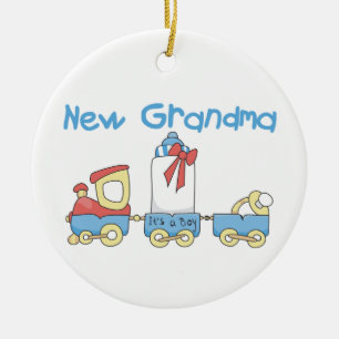Neue Großmutter-Zug Geschenke Keramik Ornament