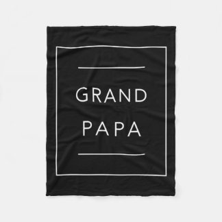 Neue Großvater-Ankündigung für einen Papa, der zum Fleecedecke