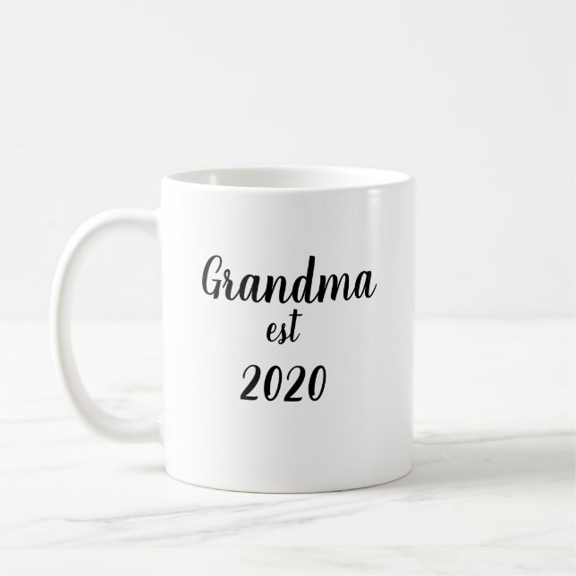 Neue Großvater-Großeltern fügen Jahr für Geschenk  Kaffeetasse (Links)