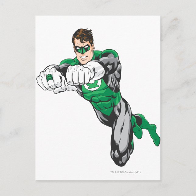 Neue grüne Lantern 1 Postkarte (Vorderseite)