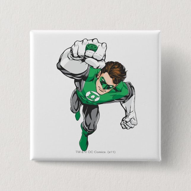 Neue grüne Lantern 6 Button (Vorderseite)