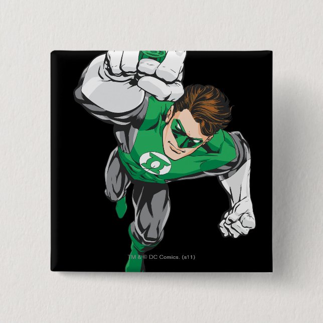 Neue grüne Lantern 6 Button (Vorderseite)