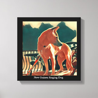 Neue Guinea Singing Hund Leinwand Art