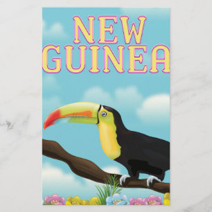 Neue Guinea Toucan Reiseplakat Briefpapier