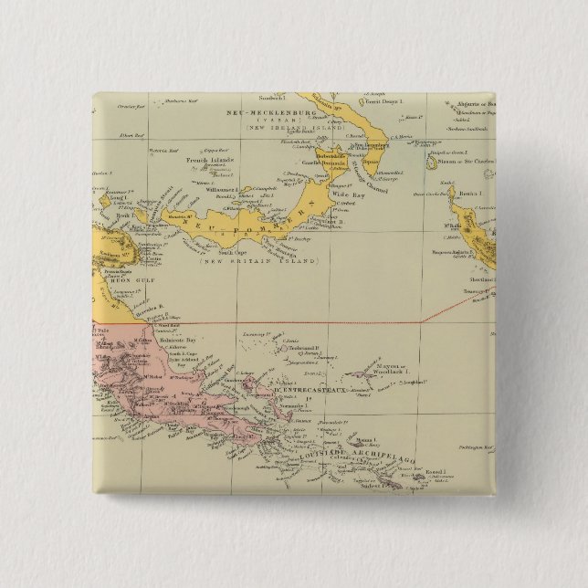 Neue Guinea und Salomonen Button (Vorderseite)