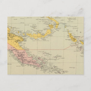 Neue Guinea und Salomonen Postkarte