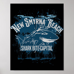 Neue Hai-Biss-Katastrophe von Smyrna Beach auf der Poster