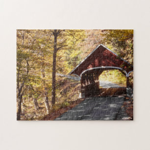 Neue Hampshire Bridge Schöner Herbstfall Puzzle
