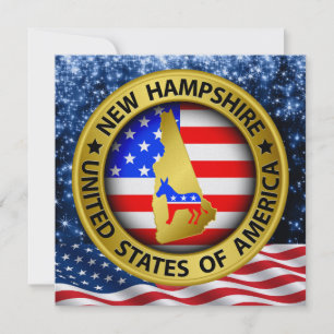 Neue Hampshire-Demokratische Patriotische Einladun Einladung