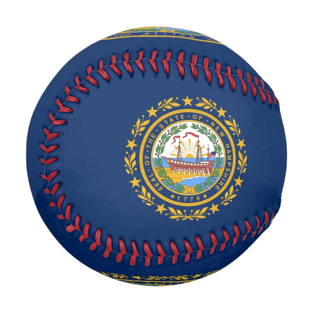 Neue Hampshire-Flagge Baseball (Vorderseite Links)
