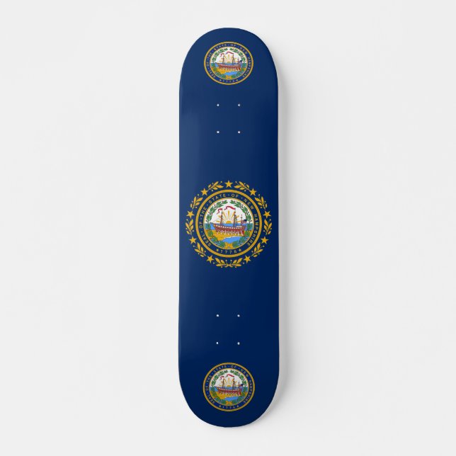 Neue Hampshire-Flagge Skateboard (Vorne)