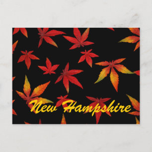 Neue Hampshire Herbst Blätter Postkarte