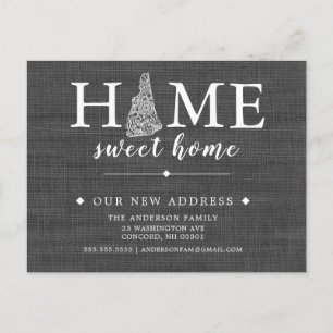 NEUE HAMPSHIRE-Karte für die Ankündigung eines Wec