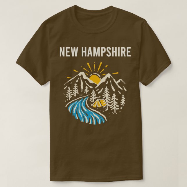 Neue Hampshire-Landschaft T-Shirt (Design vorne)