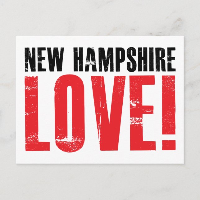 Neue Hampshire-Liebe Postkarte (Vorderseite)