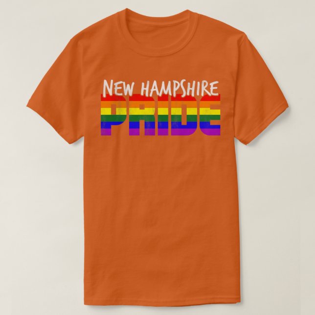 Neue Hampshire Pride LGBT Flag T-Shirt (Design vorne)